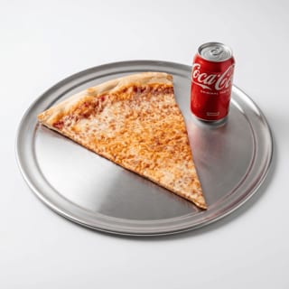 1 NY Cheese Slice & Can of Soda